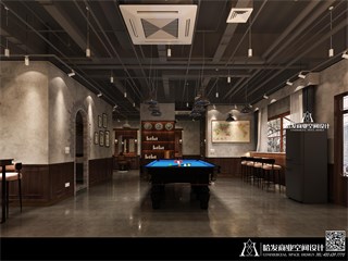 上海市美发店108㎡装修效果