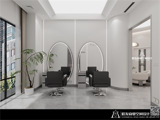 福州市美发店223㎡装修效果