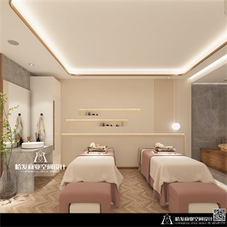 上海市美发店196㎡装修效果