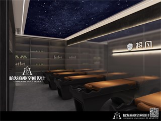 南通市美发店322㎡装修效果