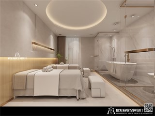 南通市美发店322㎡装修效果