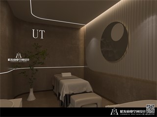 嘉兴市美发店208㎡装修效果