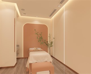 上海市美发店130㎡装修效果
