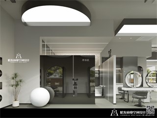 阜阳市美发店126㎡装修效果
