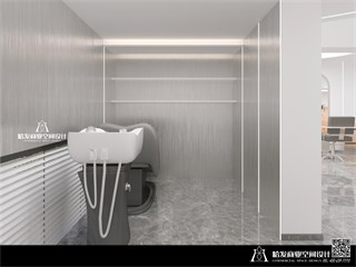 汉中市美发店100㎡装修效果