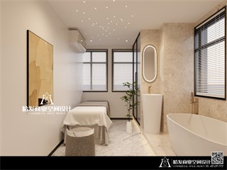 杭州市美发店181㎡装修效果