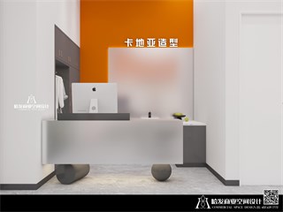 吉安市美发店109㎡装修效果