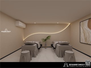 苏州市美发店308㎡装修效果
