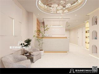 淮安市美容院107㎡装修效果