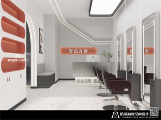 温州市美发店52㎡装修效果