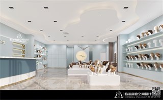 舟山市美发店97㎡装修效果