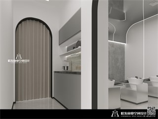 嘉兴市美发店63㎡装修效果