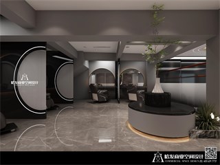 贵阳市美发店431㎡装修效果