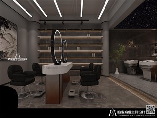 杭州市美发店90㎡装修效果