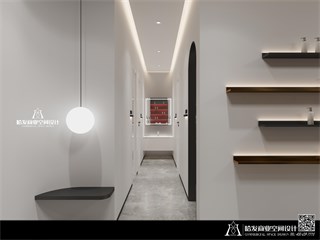 南通市美发店119㎡装修效果