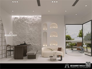 丽水市美容院96㎡装修效果