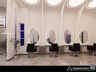 衢州市美发店123㎡装修效果