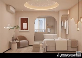 安庆市美发店400㎡装修效果