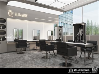 厦门市美发店54㎡装修效果