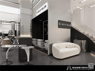 湖州市美发店145㎡装修效果