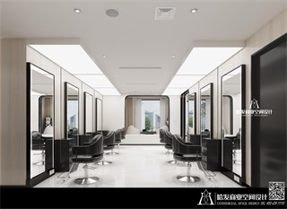 北京市美发店300㎡装修效果