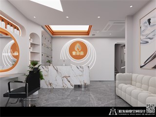 无锡市美发店286㎡装修效果