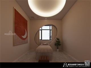 宁波市美发店224㎡装修效果