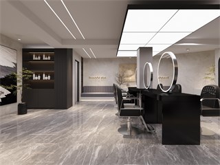 西宁市美发店144㎡装修效果
