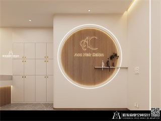 上海市美发店134㎡装修效果