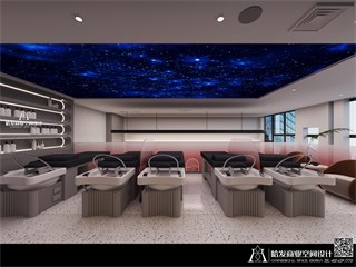 厦门市美发店95㎡装修效果