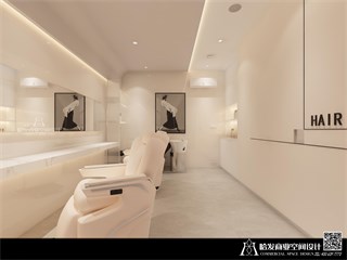 无锡市美发店186㎡装修效果