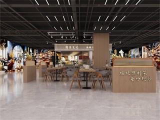 上海市餐饮类68㎡装修效果