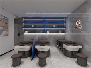 杭州市美发店80㎡装修效果