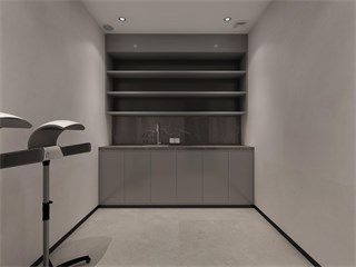 马鞍山市美发店182㎡装修效果