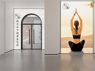 佛山市美发店370㎡装修效果