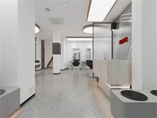 嘉兴市美发店234㎡装修效果