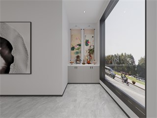 绍兴市美发店200㎡装修效果