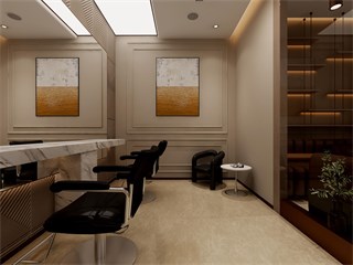 上海市美发店192㎡装修效果