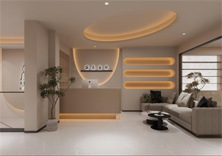 绍兴市美发店275㎡装修效果