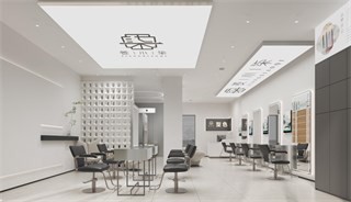石家庄市美发店56㎡装修效果