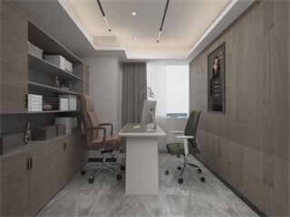 南京市办公会议培训室181㎡装修效果