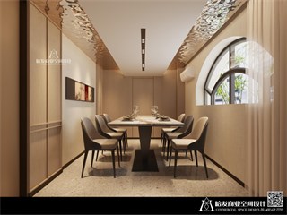 无锡市餐饮类140㎡装修效果