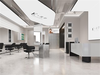鹰潭市美发店77㎡装修效果