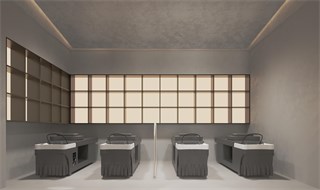 台州市美发店160㎡装修效果