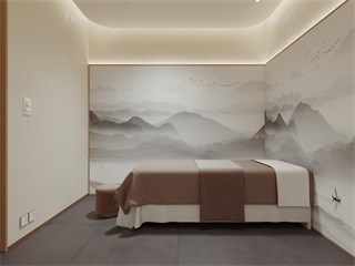石家庄市美发店107㎡装修效果