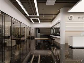 汕头市美发店508㎡装修效果