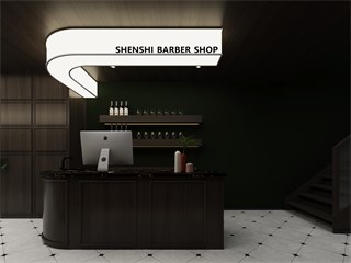 金华市美发店76㎡装修效果